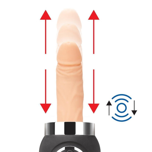 Lux Fetish Thrusting Portable Remote Control Rechargeable Compact Sex Machine