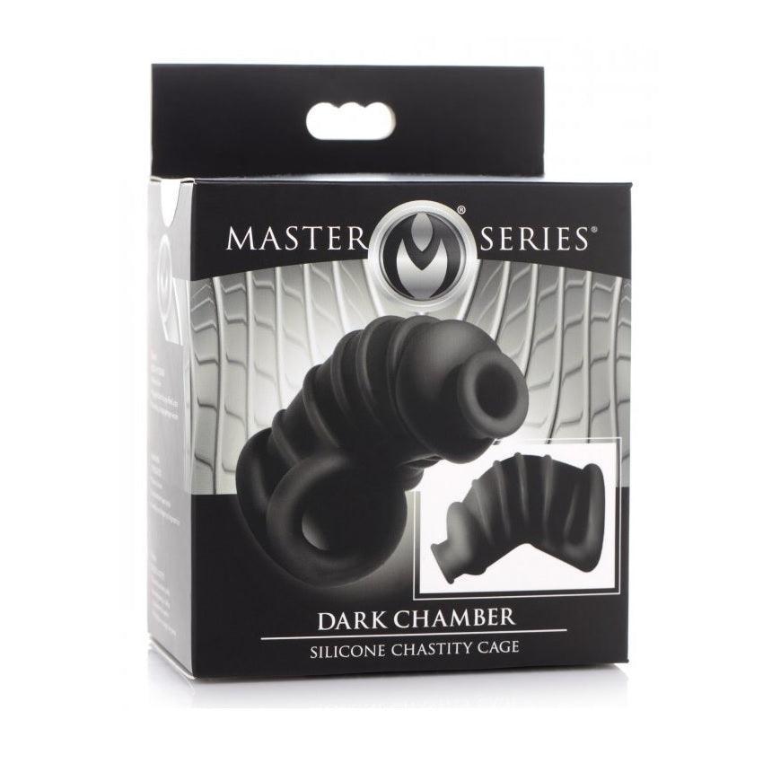 Master Series Dark Chamber Silicone Chastity Cage