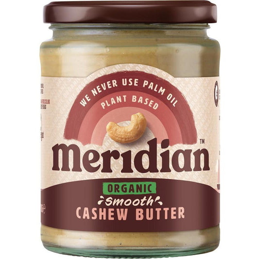 Meridian Organic Smooth Cashew Butter 100% (470g)