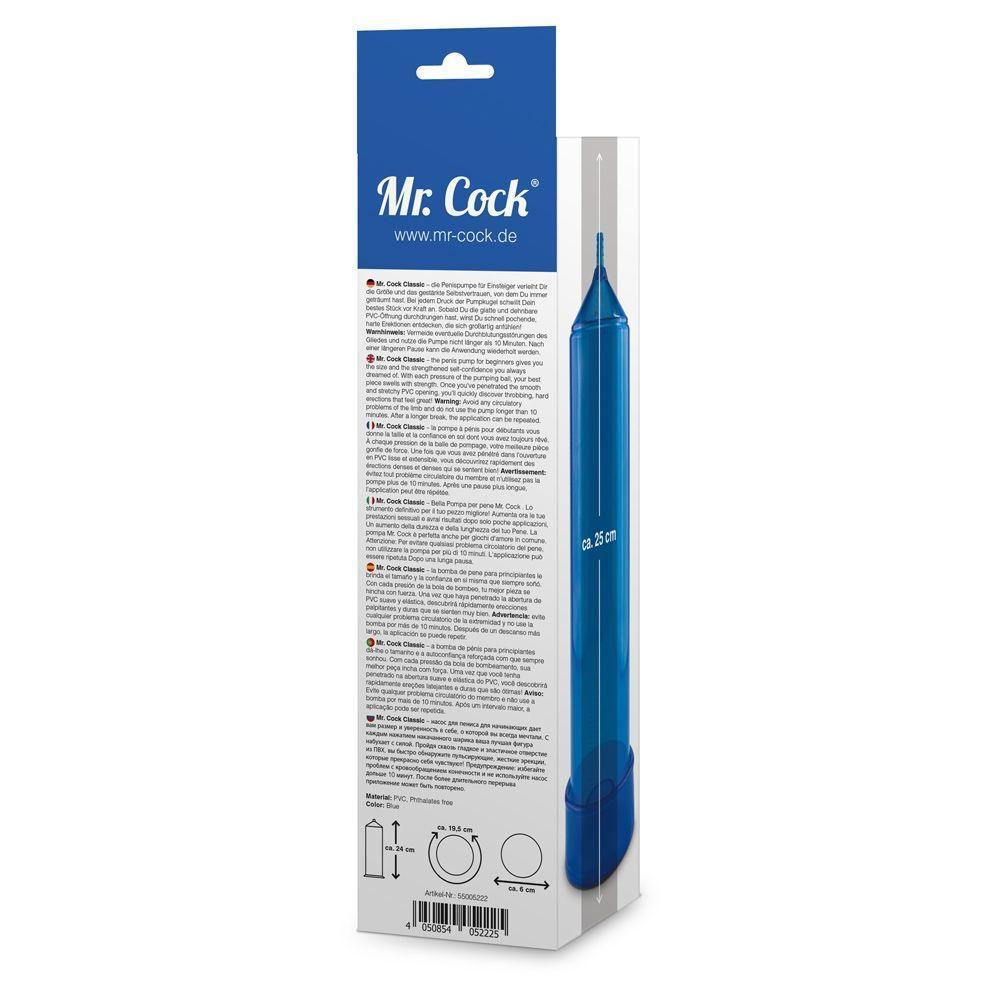 Mr Cock Classic Penis Pump Blue