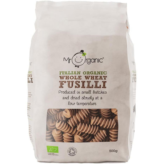 Mr Organic Whole Wheat Fusilli Pasta 500g