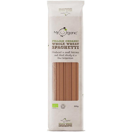 Mr Organic Whole Wheat Spaghetti Pasta 500g