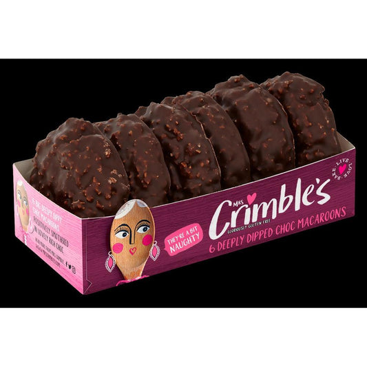 Mrs Crimbles Gluten Free Deeply Dippy Choc Macaroons 6 Pieces