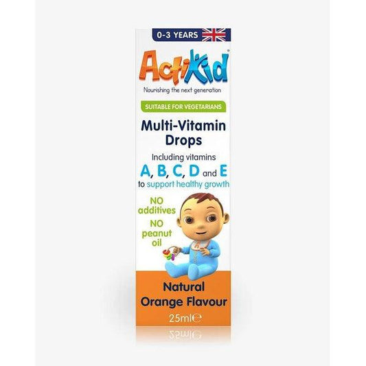Multi-Vitamin Drops, Natural Orange Flavour - 25 ml.