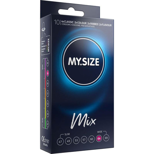 MY.SIZE Mix 64 mm Condoms - 10pcs