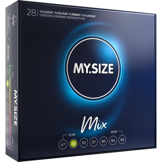 MY.SIZE Mix 49 mm Condoms - 28pcs
