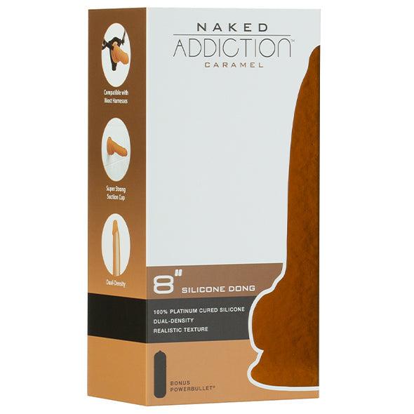 Naked Addiction - Dual Density Silicone Dildo Caramel 20 cm