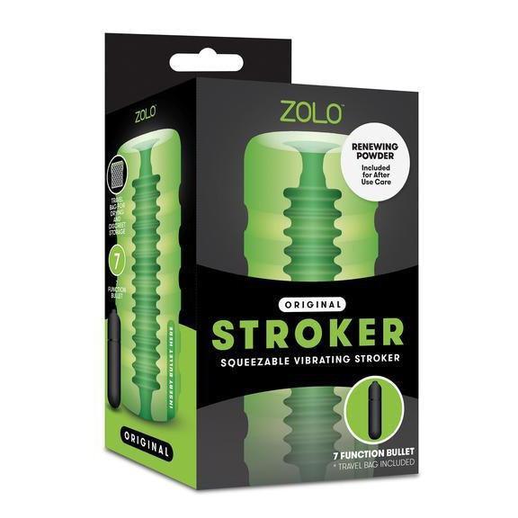 olo Original Squeezable Vibrating Stroker Vibrating Stroker Green O