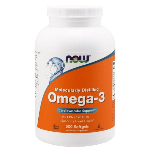 Omega-3 Molecularly Distilled - 500 softgels