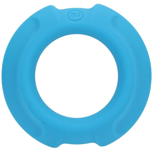 OptiMALE - FlexiSteel - Silicone Metal Core Cock Ring - 35mm - Blue