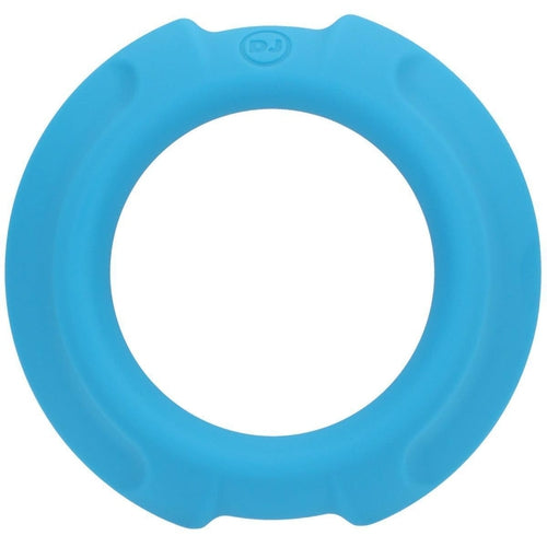 OptiMALE - FlexiSteel - Silicone Metal Core Cock Ring - 43mm - Blue