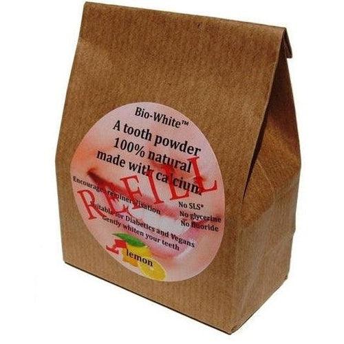 Organic Tooth Powder Lemon refill in a paper bag (no plastic) 35g
