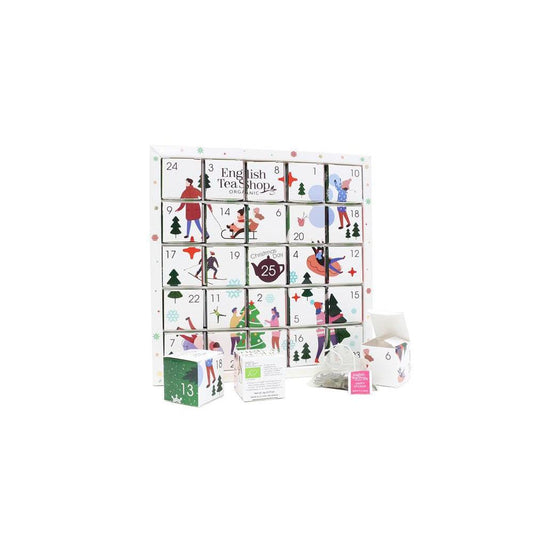Organic White Puzzle Advent Calendar 25 Tea Pyramid Bags