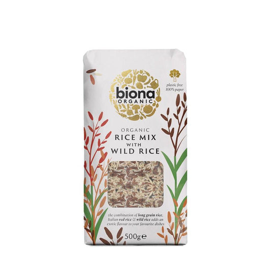 Organic Wild Rice Mix (Wild Red and Brown Rice) 500g