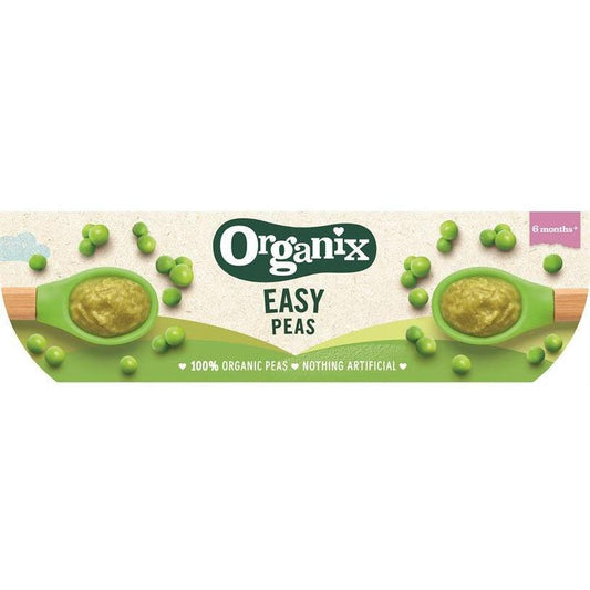 Organix Easy Peas Puree 2 x 100g