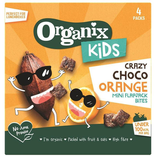 Organix KIDS Crazy Choco Orange Mini Flapjack Bites (4 x 23g)