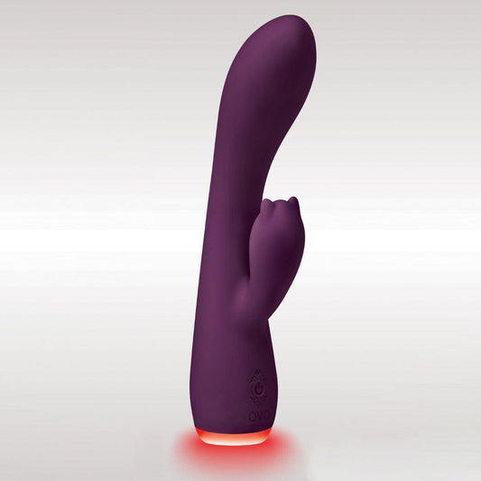 Ovo Beacon Rabbit Dual Stim Vibrator Purple