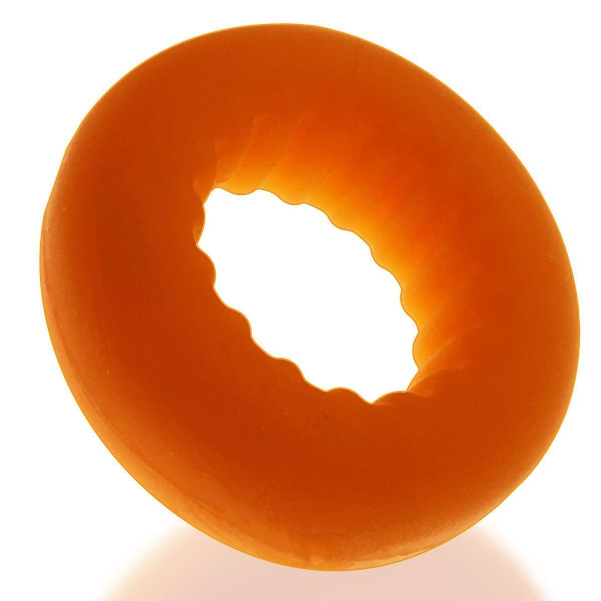 Oxballs Axis Rib Griphold Cockring in Orange Ice