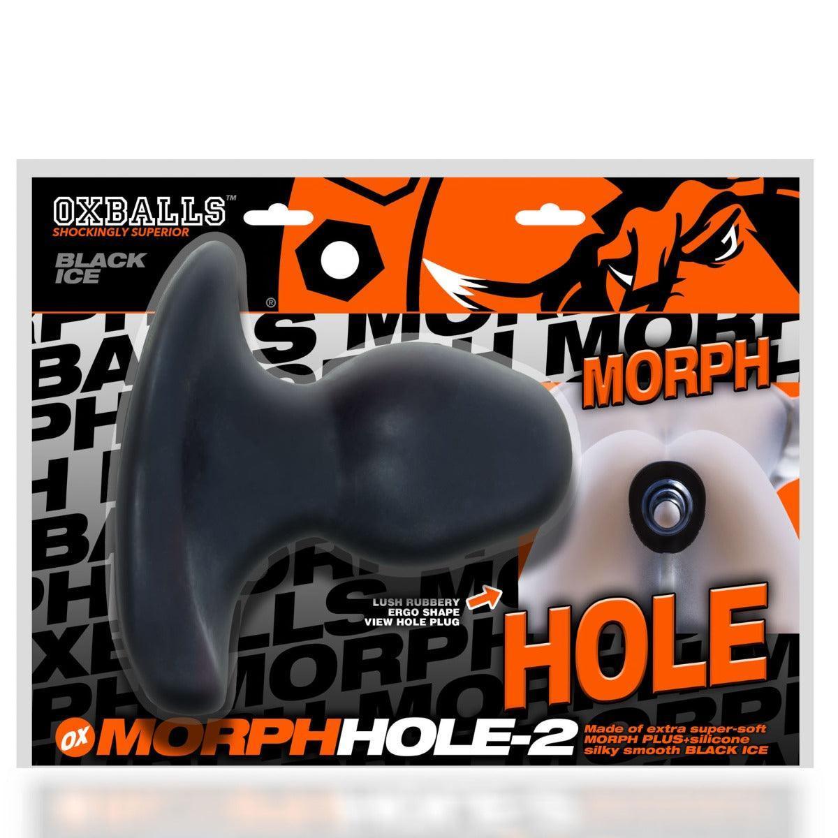 Oxballs Morphhole-2 Gaper Plug Black Ice Large