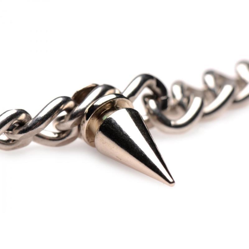 Punk Spiked Necklace - Silver