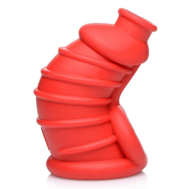 Red Chamber - Silicone Cock Cage - Red