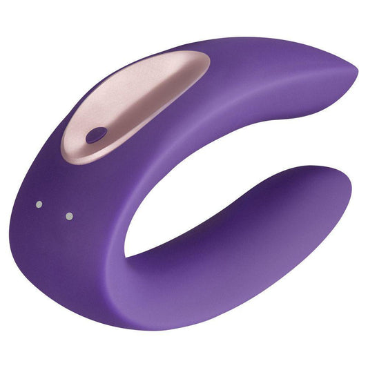 Satisfyer Double Plus Couples Vibrator Purple