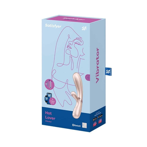 Satisfyer Hot Lover Vibrator Silver/Champagne Incl. Bluetooth And App