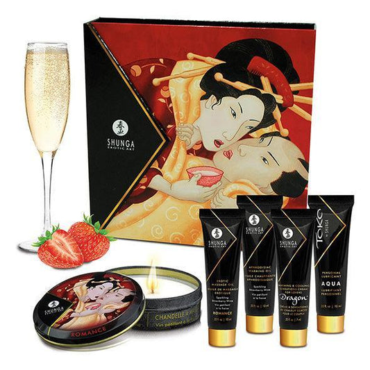 Shunga - Geisha's Secret Kit Sparkling Strawberry Wine