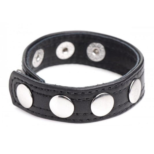 Strict Leather Cock Gear Leather Speed Snap Cock Ring Black
