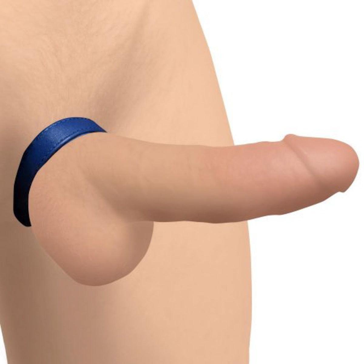 Strict Leather Cock Gear Velcro Cock Ring Blue