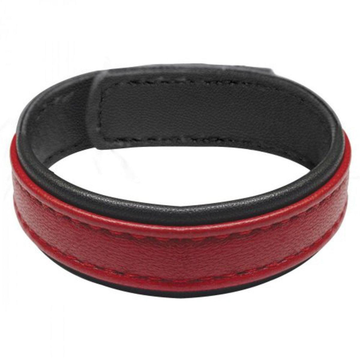 Strict Leather Cock Gear Velcro Cock Ring Red