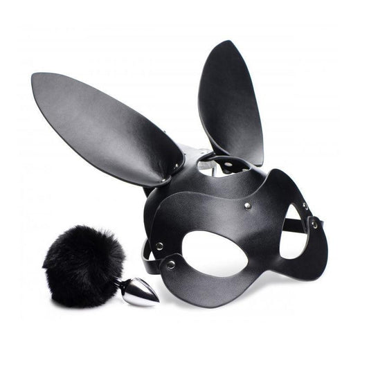 Tailz Bunny Tail Anal Plug And Mask Set