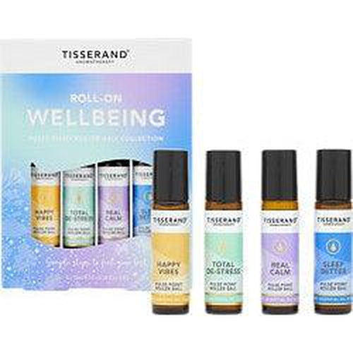 Tisserand Aromatherapy Roll-on Wellbeing Collection 4x 10ml