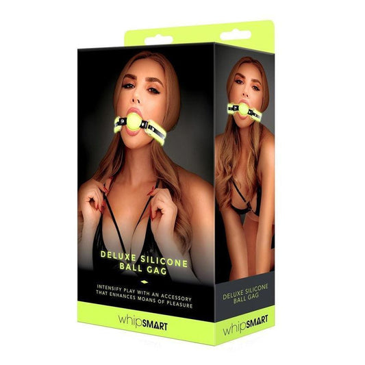 Whipsmart Glow In The Dark Deluxe Silicone Ball Gag